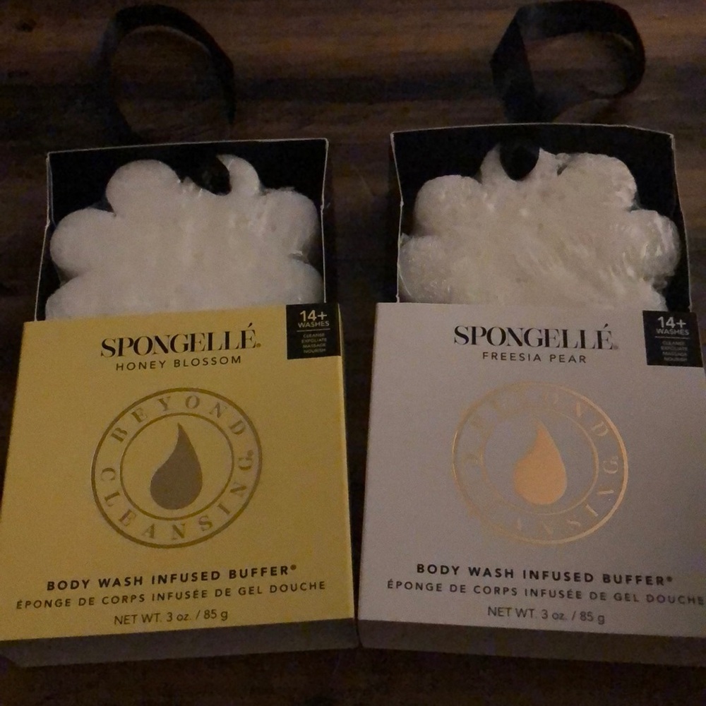 Body wash infused buffers